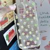 Japan INS Creative Cute Clover Cotton Candy Cat Glitter Phone Case For iPhone 16 15 14 13 12 11 Pro Max XR MAX 78Plus Y2k Cover