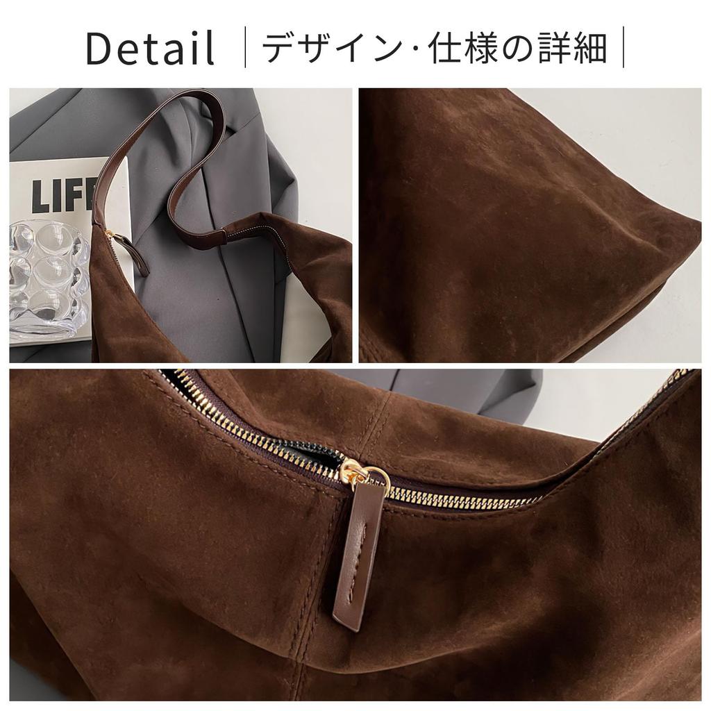 Hillrill Women's Shoulder Tote Bag, Large Capacity, Lightweight, PU Leather with a Matte Finish and Zipper, Solid Color, Perfect for Commuting,