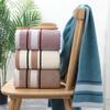 Thickened Cotton Face Towel Luxury Couple Shower Towel Gift Towel Large Stripe Bath Towel  Bathroom
