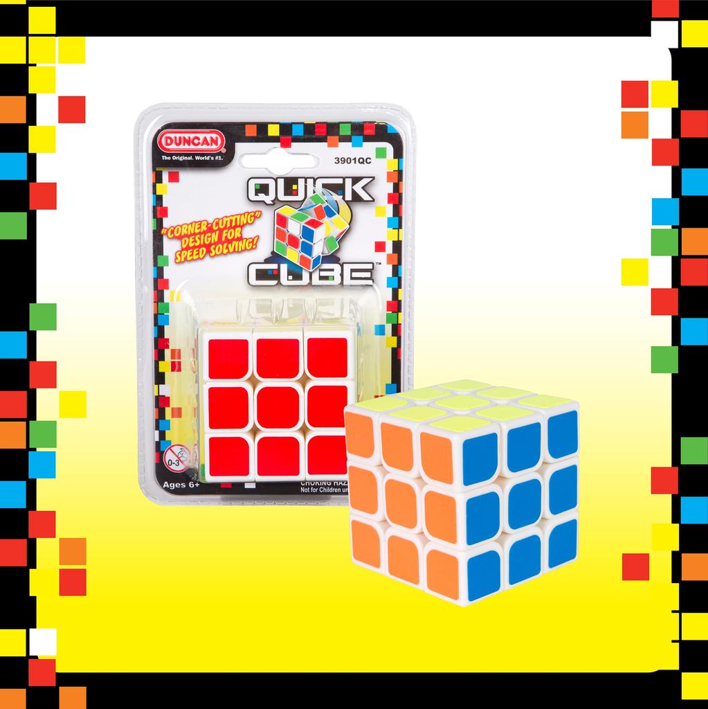 Duncan Toys Quick Cube 3 x 3 Puzzle White Body 3084