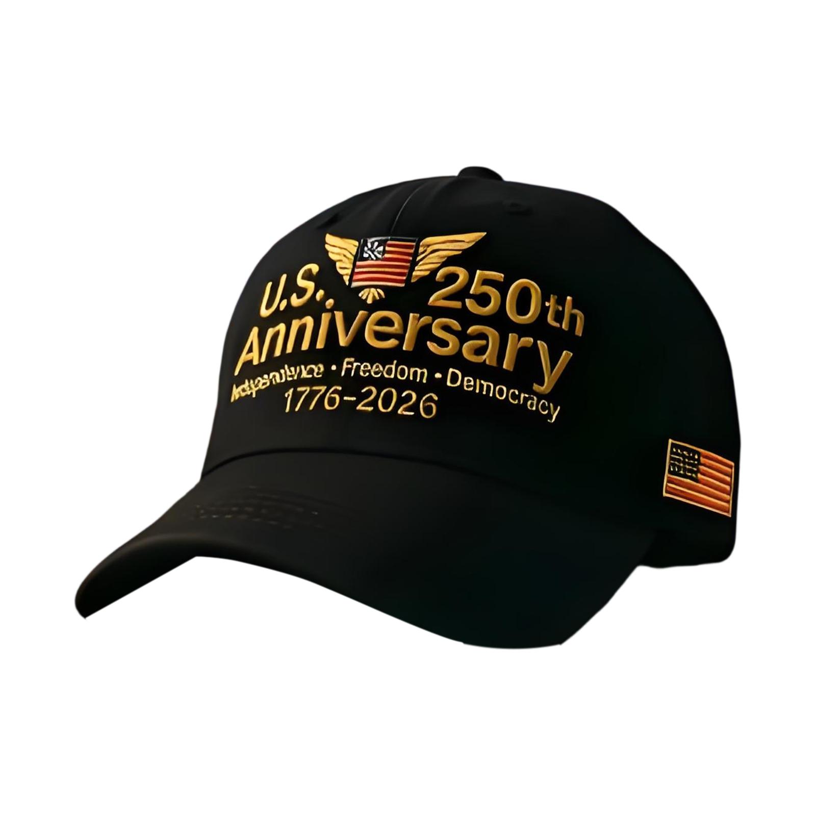 

250th Anniversary Personalized Casual Sun Visor Baseball Cap Outdoor Peaked Cap For Men And Women One Size