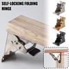 90 Degree Folding Table Leg Bracket, Multi Angle Self-Lock Hinge Hardware, Folding Locking Hinge for Table Support Workbench