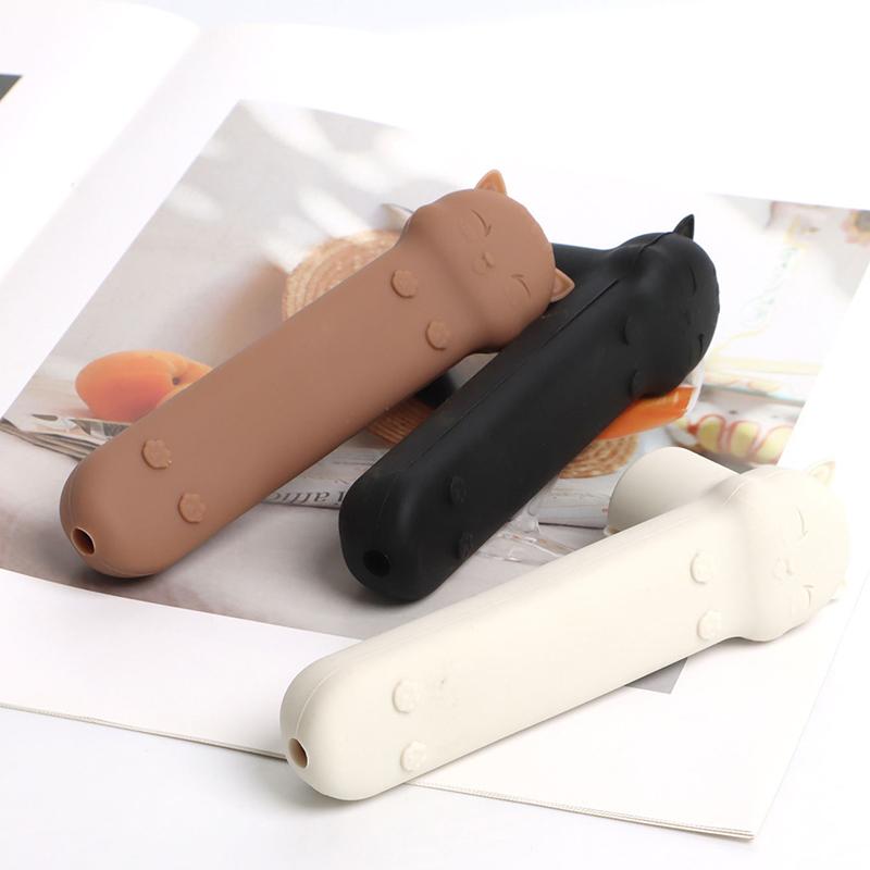 1Pcs Cartoon Cat Anti-collision Door Handle Cover Silicone Door Knob Cover Anti-Slip Safety Doorknob Protector For Home