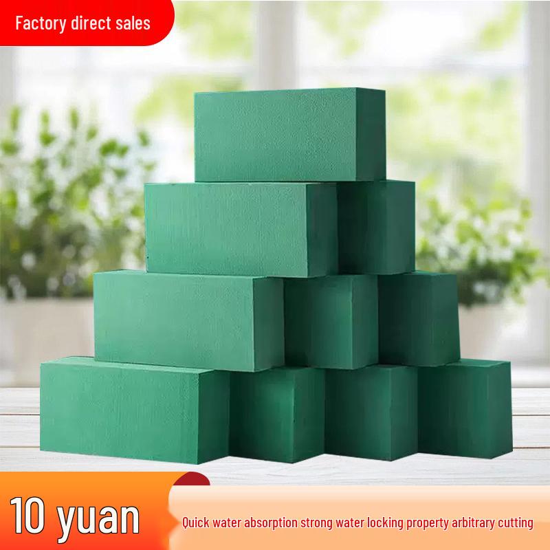 Water-Absorbing Floral Foam Blocks for Fresh Flower Arrangements - Moisturizing Sponge for Weddings & Floral Art