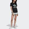 Adidas Originals Trefoil Tee Casual Sports Round Neck Letter Print Short Sleeve T-Shirt Women Tops Black DV0116