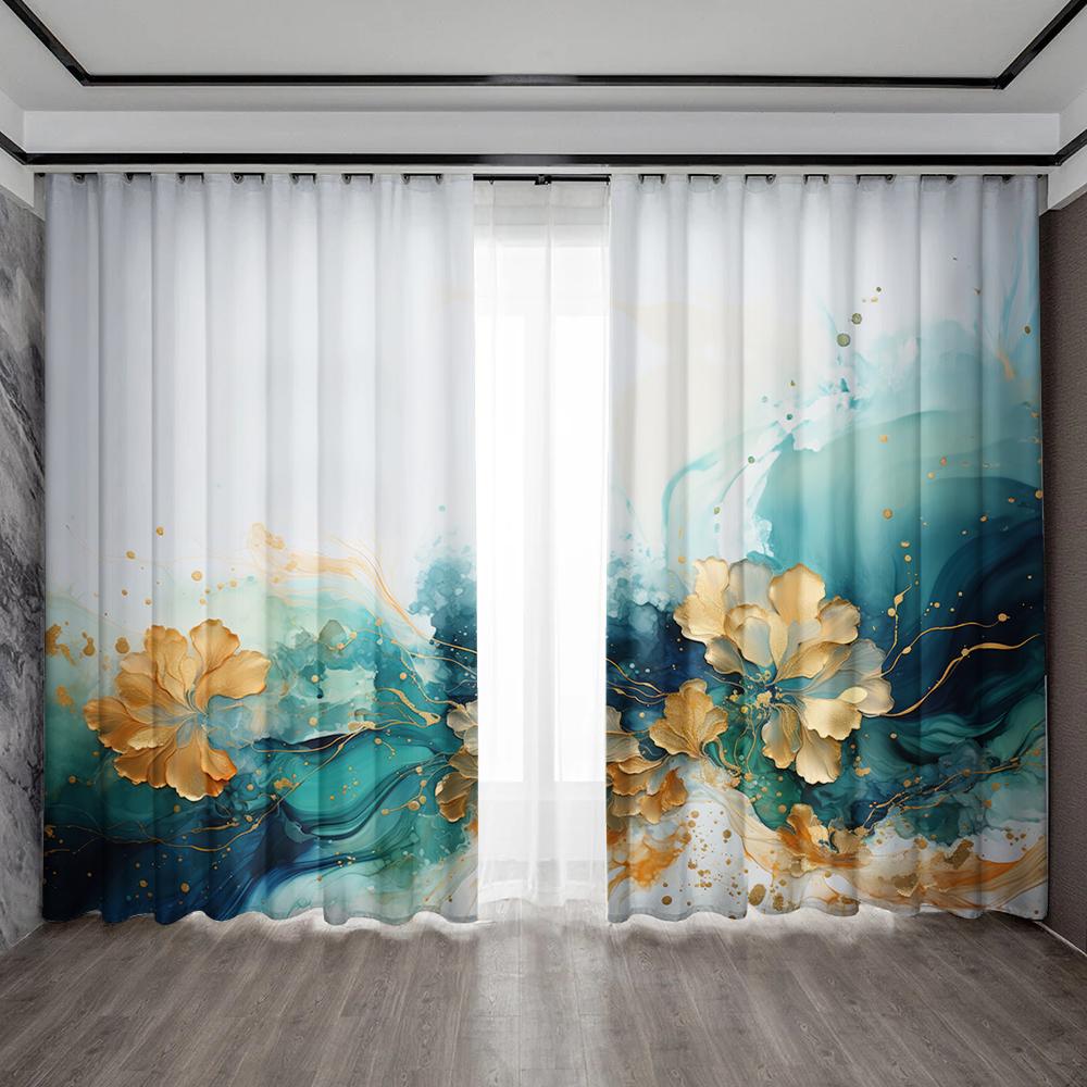 

2 шт. Шторы для украшения дома с карманными шторами на ближневосточную тематику, кухня, кофейня, гостиная, балкон, сад 75x166cm&Without mount