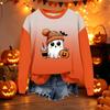 Women's Casual Long Sleeve Loose Fit Halloween Printed Sweatshirt
