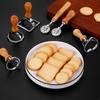 9 Styles Ravioli Cutter Pastry Press Mold with Wooden Handle Dumpling Lace Embossing Device Cookie Pasta Baking Tools Kitchen