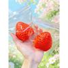 Strawberry Squeeze Toy Realistic Soft and Perfect for and A great stress reliever and relaxation gift for children and - Strawberry, Squishy,