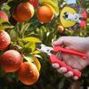 Gartenschere für Obstbäume Ergonomische Obstpflückschere Langlebige Gartenhandwerkzeuge Schere Schneider mit gebogenem Design