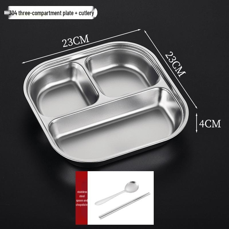 316 Stainless Steel Divided Lunch Tray