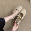 Daily Single Shoes Female Foreign Style Retro Gentle Fairy Suede Mary Jane Shoes Flat Fashion Shoes