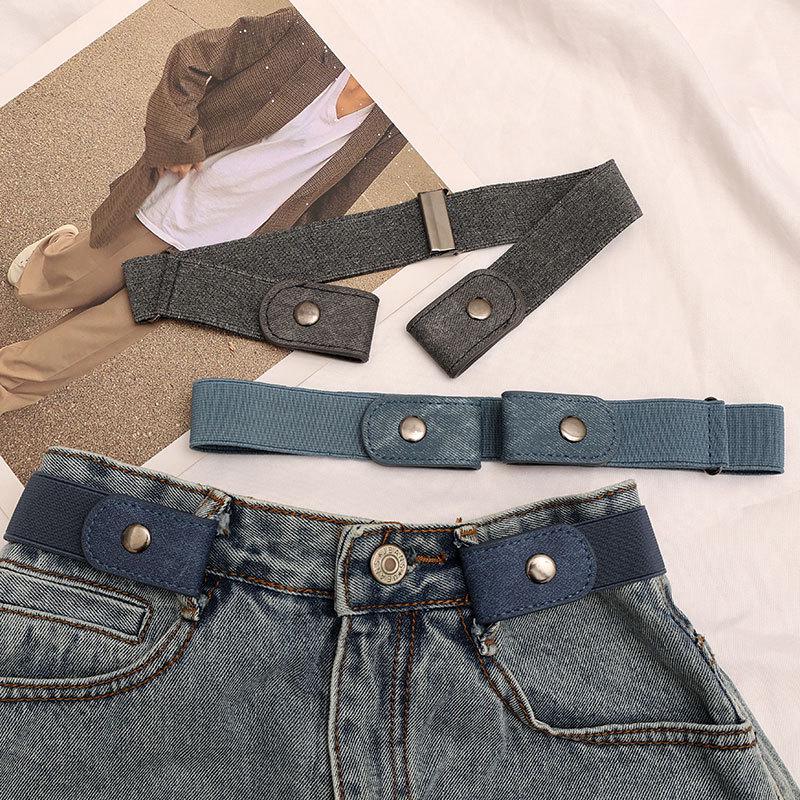 Vanli Seamless Elastic Belt: Invisible, Adjustable Waistband for Men, Women, and Student Jeans