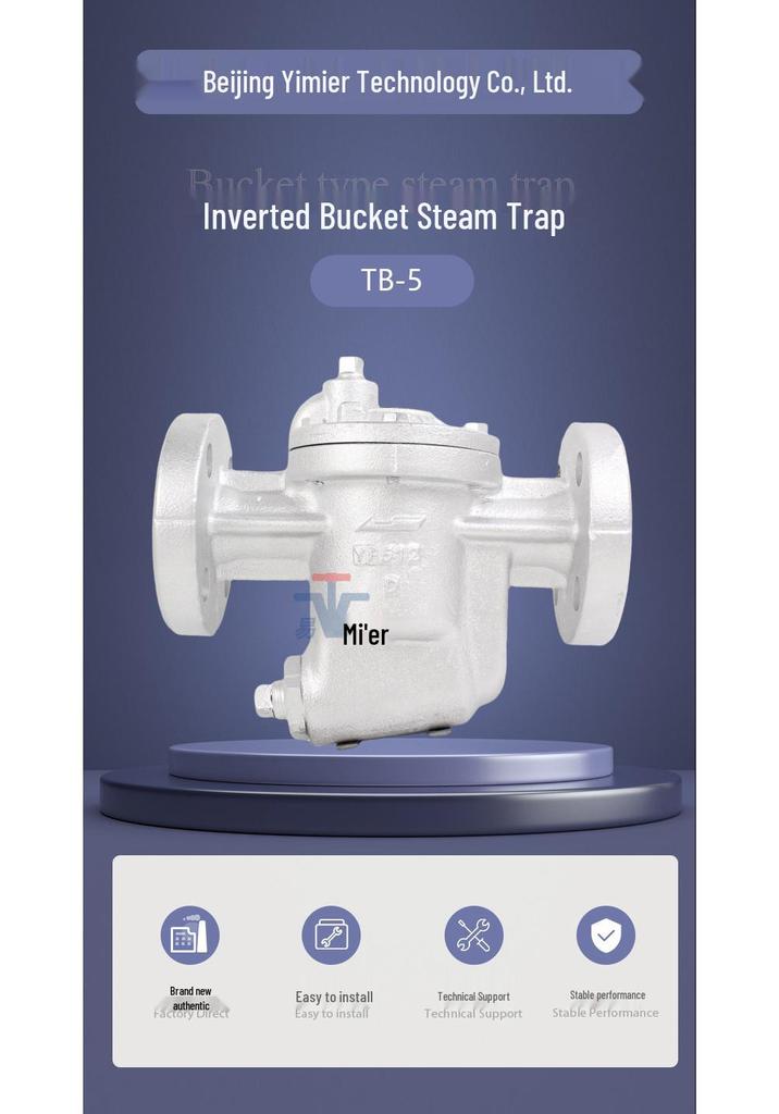 Kai TB-5 Inverted Bucket Steam Trap, Stainless Steel, High-Temperature Resistant