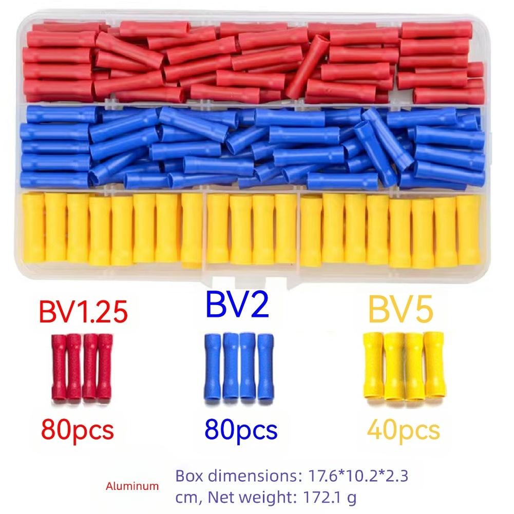 Nylon Terminal Barrels For Wires Crimping Wire Connection Wire Gauge 0.5-5.5 Terminal Connector Set Household Wiring
