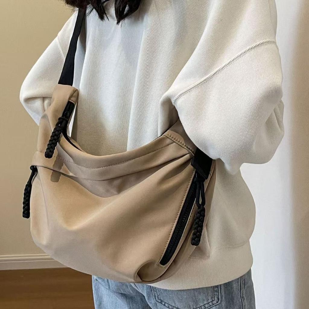 Oxford Cloth Bag Crossbody Bag Compartment Casual Shoulder Large Capacity Tote Commuter Dumpling Bag Women's Bag