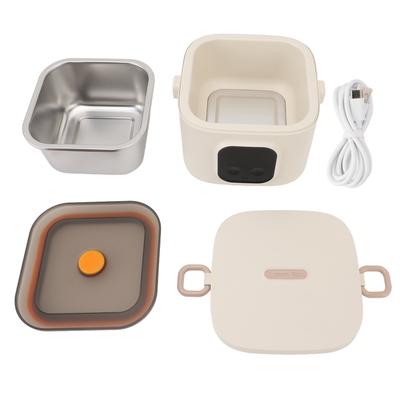 Electric Lunch Box Rechargeable 800ml Easy To Clean Portable Food Warmer Lunch Box for Outdoor Home