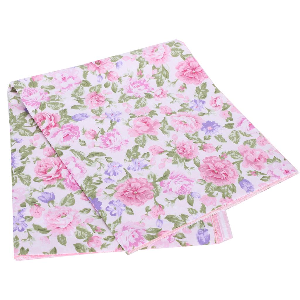 6Pcs Cotton Fabric Twill Printing Cloth Quilting Sewing Craft 50x40cm(Pink(6 colors) )