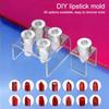 Diy Self-Made Handmade Handmade Craft Tool Lipstick Material Kit Small Sample Nozzle Empty Tube Silicone Aluminum Mold Lipstick