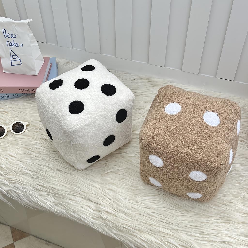 1pc Soft Throw Pillow 1pc Soft Decorative Dice Throw Pillow,  Suitable for Living Room and Bedroom Couch, Home Decor Room Decoration, Removable