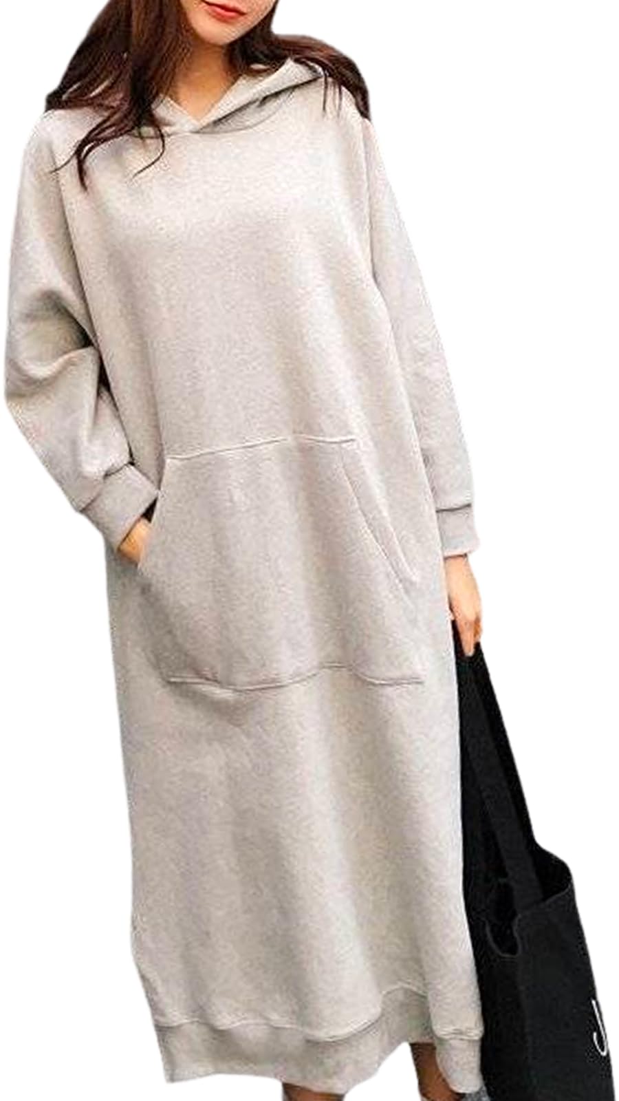 

Длинная свободная парка для беременных Large Maxi Long Big Cute Casual Harajuku Outdoor 04 [Luxe Relax] Parka, Sweatshirt, Casual, Wear, Dress, Size, Dress, серый