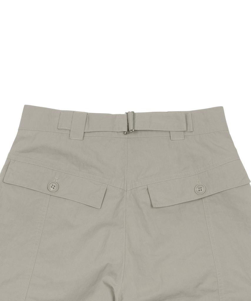 THE COLDEST MOMENT Tcm Easy Cargo Half Pants (Grey Beige)