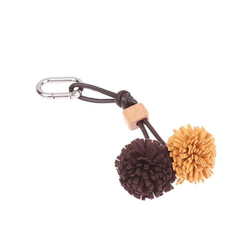 Blumen Quaste Kugel Taschenanhänger Schlüsselanhänger Lederanhänger Luxus Einfach All-Matching Taschen Dekoration Zubehör