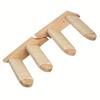 Four-tier solid wood cat staircase with wall-mounted climbing ladder and perch wall-mounted toy saves floor space