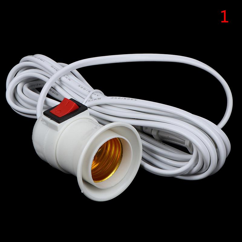 2.5M 4M E27 Lamp Base Holder Us Hanging Light Bulb Socket Cord With Switch