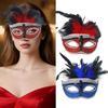 Lightweight Plastic Feather Mask For Cosplay Gothic Event Comfortable Halloween Party Costume Accessory