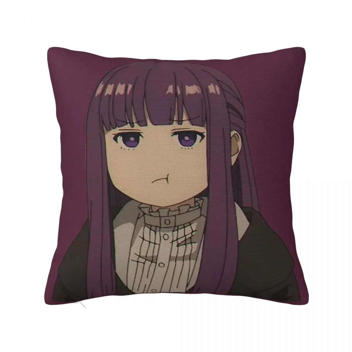 

Stuck In Treasure Mimic Frieren Beyond Journeys End Pillowcase Polyester Cushion Cover Decor Pillow Case Cover Chair 66x66cm серебряный