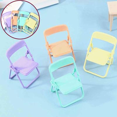 1 Adet Plastik Katlanır Sandalye 1:12 Koltuk Katlanır Sandalye Oyuncak Bebek Evi Minyatür Sandalye Simülasyon Mobilya Oyuncak Bebek Evi Dekoru