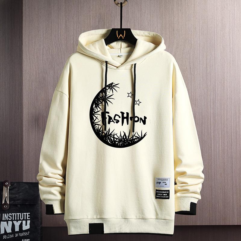 Trendy Brand Hooded Sweater Men'S Spring And Autumn Clothes Jacket Men'S Student Sports Loose Casual Sweater Men