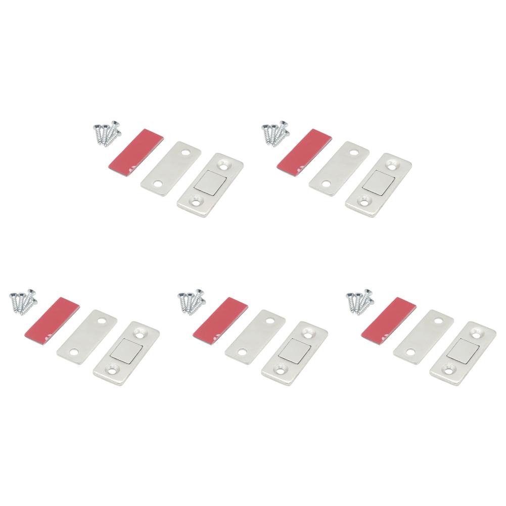 1-10 Sätze Ultra Dünne Magnetische Schrankverschlüsse Türstopper Magnetischer Verschluss Unsichtbar Soft-Catch Rostfrei Tür für Küchenschranktür