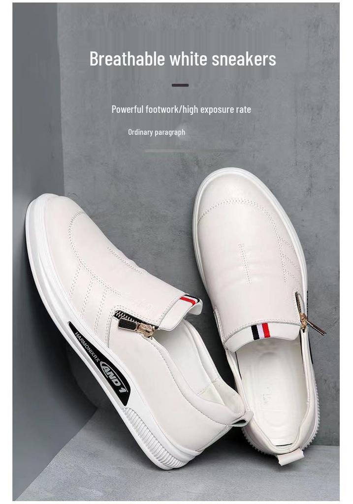 Stylish Winter Business Casual Leather Shoes for Middle-Aged Men