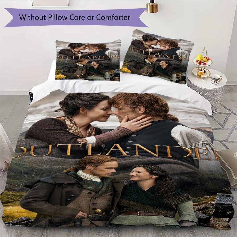 Vibrant Outlander Pattern Bedding Uilt Set Uilt Cover Pillowcase Home Decoration Birthday Gift (1 * Duvet Cover + 2 * Pillowcase Without Core)242