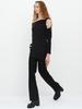 CERRIC Shoulder Twisted Top / Black