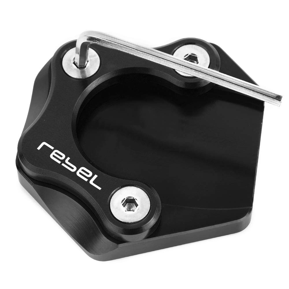 Honda rebel 250 rebel250 2017 2018 2019 2020 2021 accessories kickstand side stand extension extension extension plate pad rebel parts