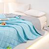 Cooling Silk Summer Quilt - Solid Color Ice Silk Air Conditioning Blanket for Kids, Thin and Refreshing Quilt, Ideal Summer Gift