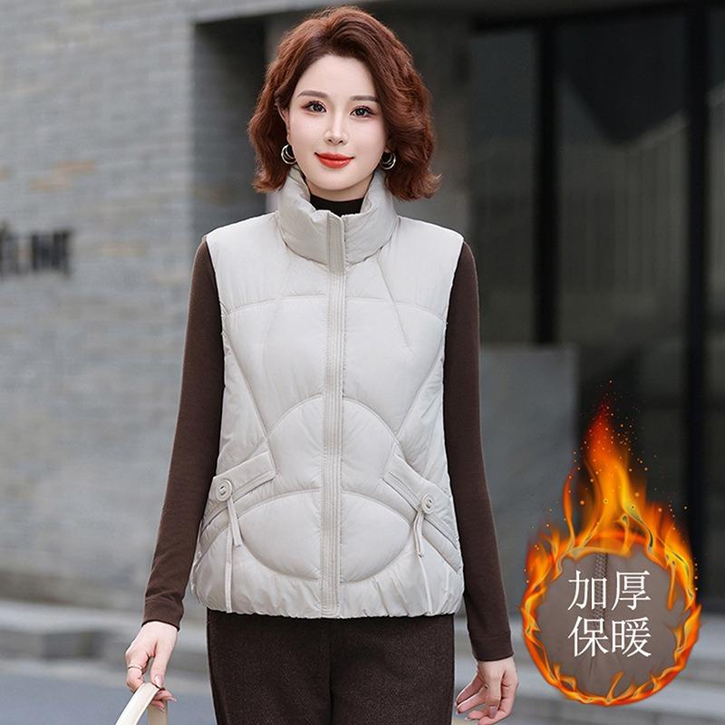 Autumn and winter new down cotton vest women's short outer vest winter vest