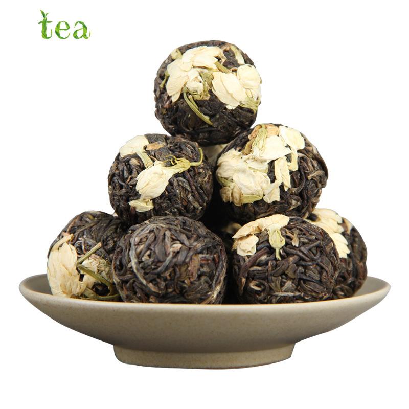 Handmade Jasmine Puerh Tea Pearl Dragon Pure Raw Puer Xiaotuo Ancient Tree Tea