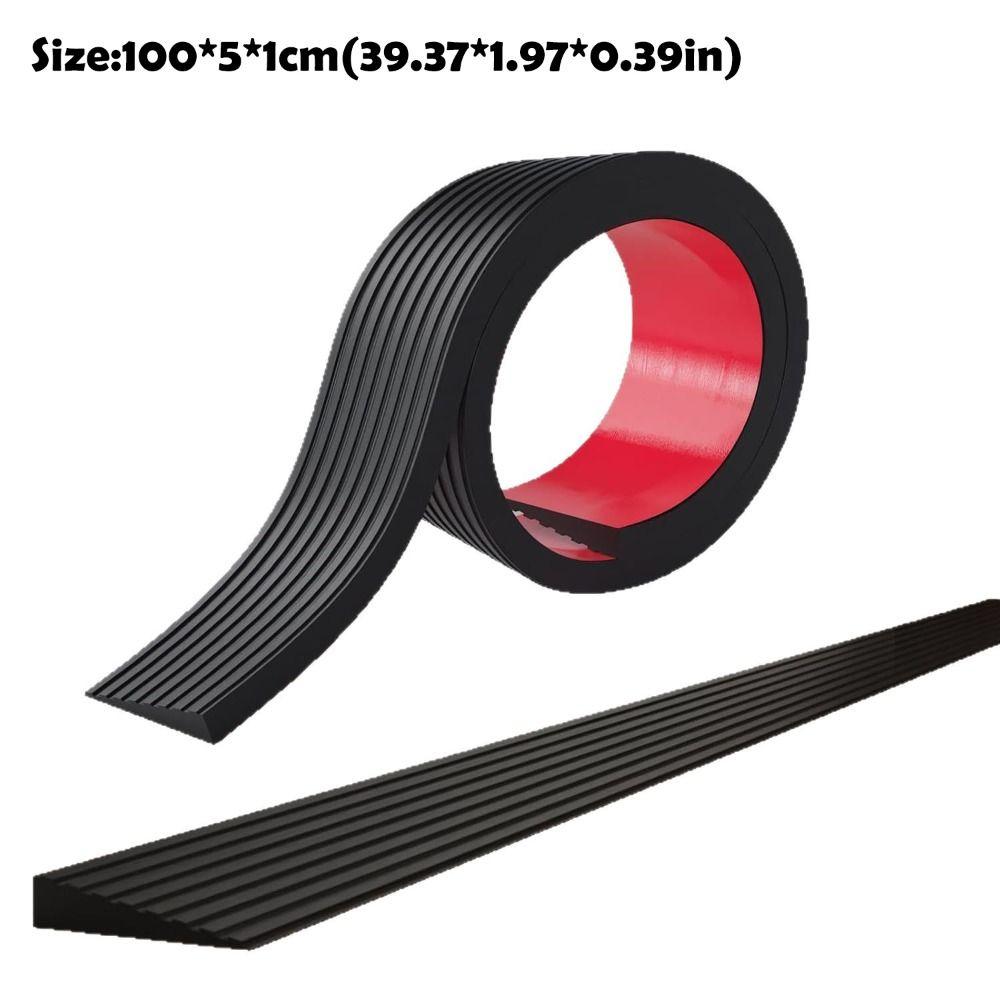 PVC Rubber Ramp 1M Stair Anti Slip Tape Durable Doorway Threshold Ramp