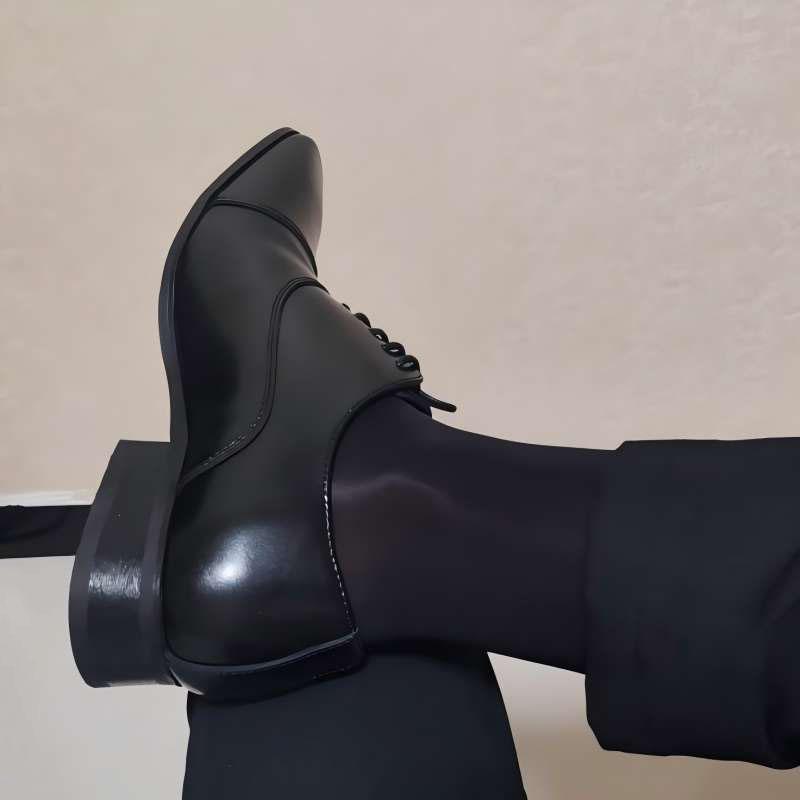 New Business Leather Dress Shoes Men Office Shoes Men'S Lace Up Wedding Oxford Shoes British Style  Para Hombre Size38 45
