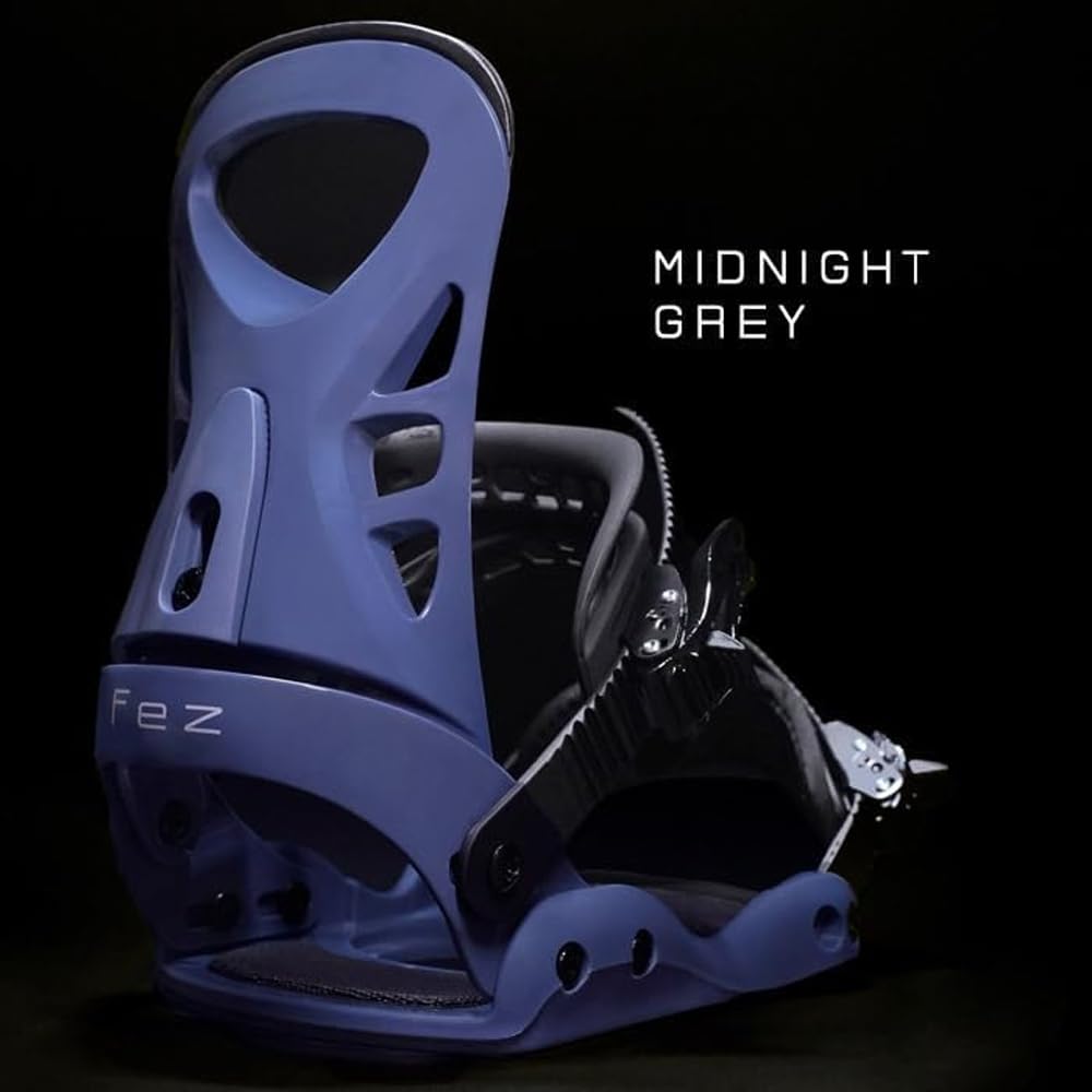 FEZ Snowboard Midnight Fits Disponible en et Gris Midnight Fixations, Gris, S/M, 22.5cm-25cm Snowboards, Léger, Adapté aux débutants, Niveau débutant