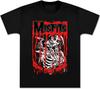 Misfits Shirt Novelty Rock Band Concert Short Sleeve for Women Death Comes Ripping Band Logo Graphic T-Shirt Unisex Black