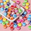 Japanese Macaron Lollipop Bead DIY Charm Set: Childlike Striped Round Beads for Phone and Bag Accessories