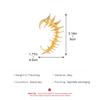Edgy Silver/Gold Color Skeleton Earrings Fashionable Ear Clips Halloween Ear Cuff Accessory for Fashion Enthusiasts