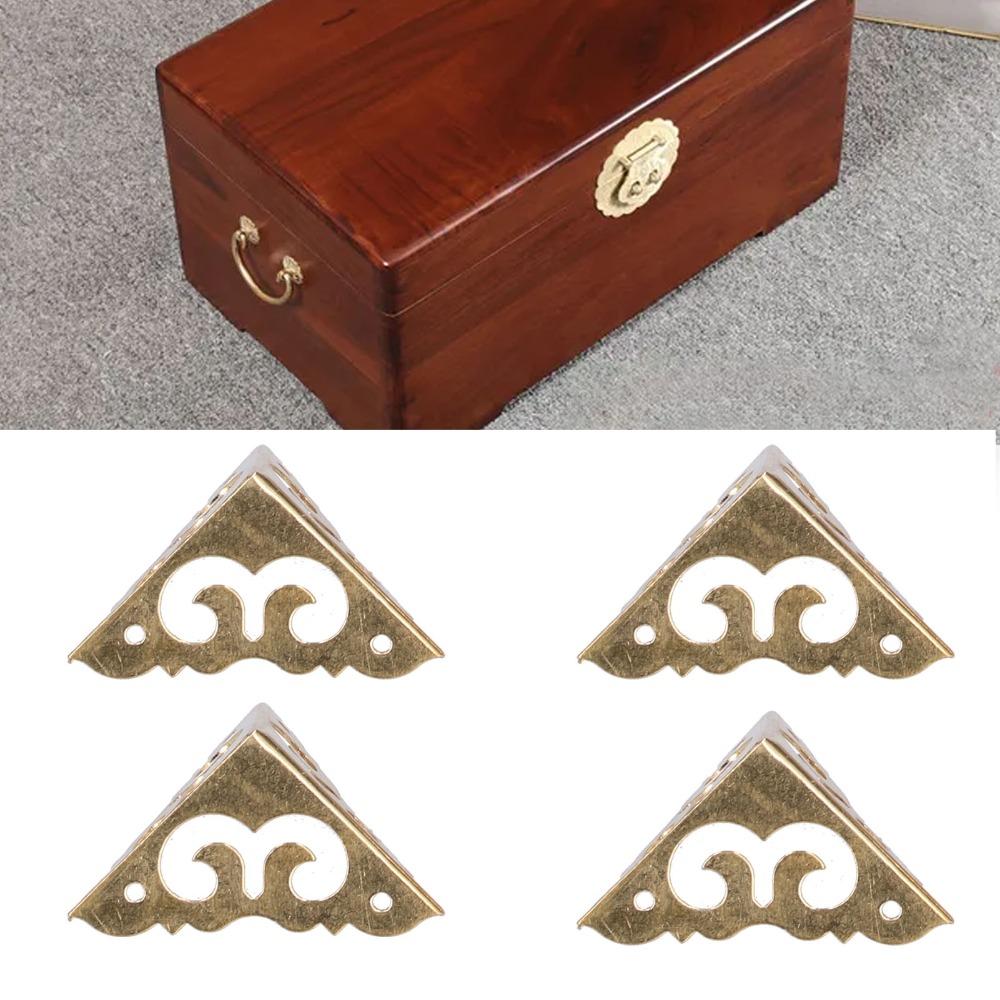 4pcs Triangle Box Corner Protector With Screws Edge Guard Decorative Corner Guard  Home Supplies