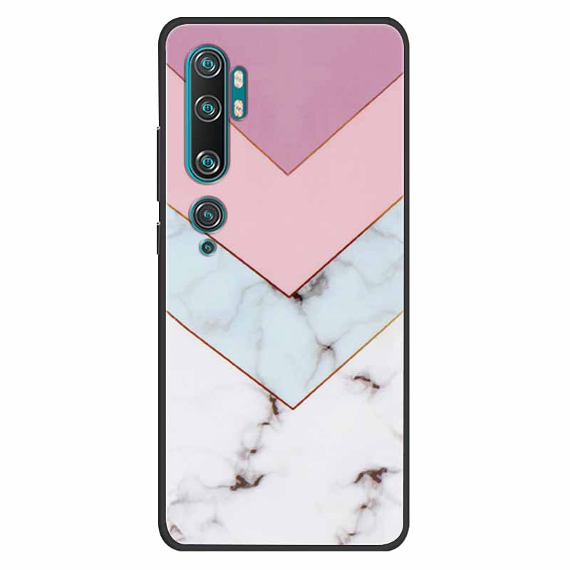 For Xiaomi Mi Note 10 Case Silicone Soft Owl Lion TPU Fashion Back Cover For Xiaomi Mi Note10 Cases Protective Printed Covers