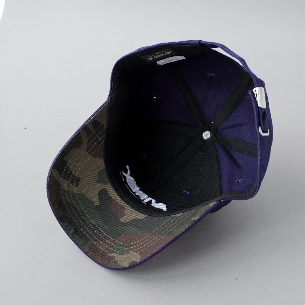 AVIREX NUMBERING Military Baseball Cotton Size F 6-Panel Cap, Men's Low-Profile Cap, Navy,